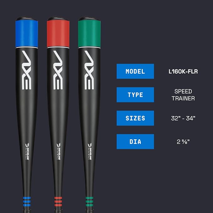 Axe Speed Trainers 3-Pack Weighted Baseball Bat Hitting Sytem Powered