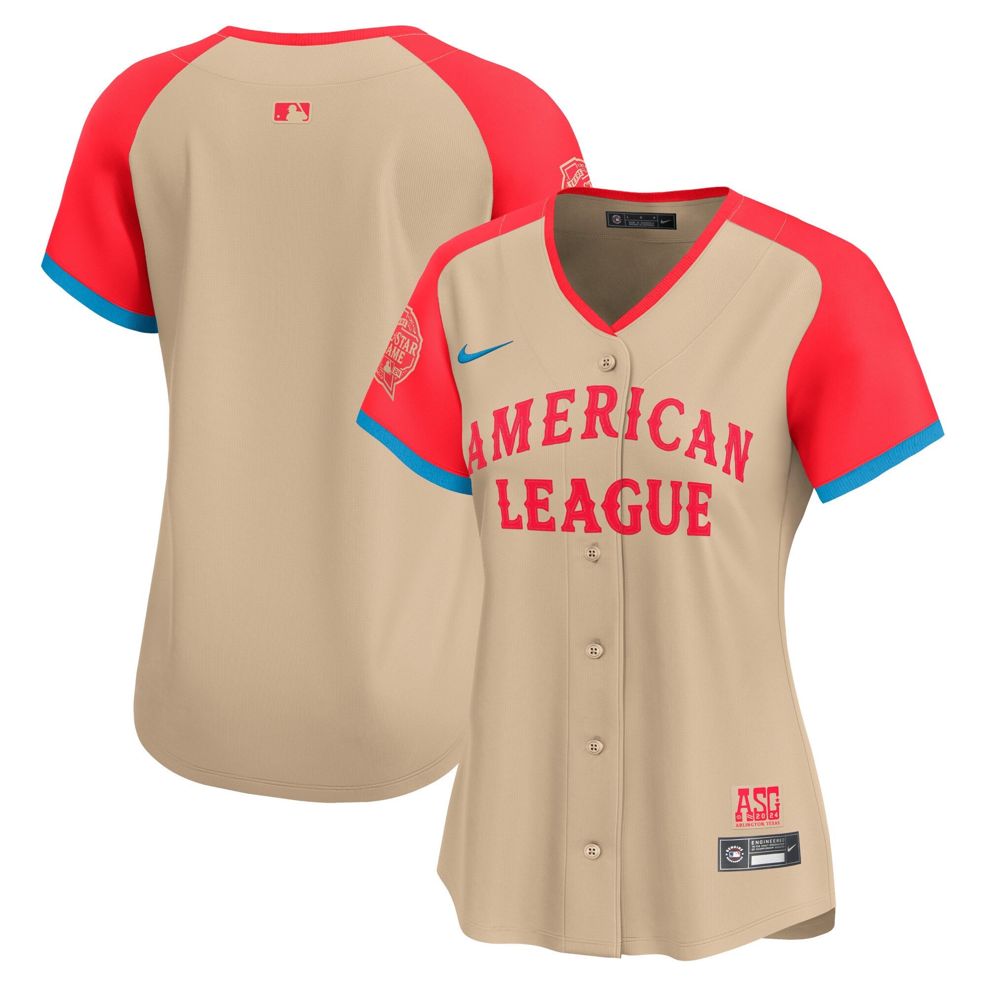 American League 2024 All-Star Game Limited Jersey - Cream - All Stitched - Women, Team