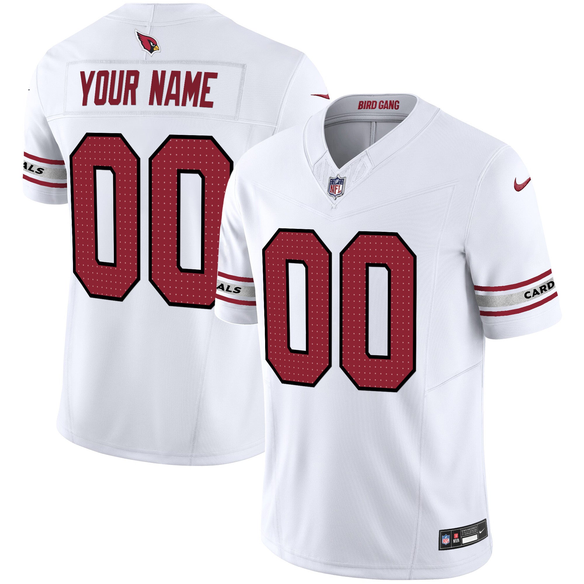 Arizona Cardinals 2024 Vapor Limited Custom Jersey - All Stitched - Men, White