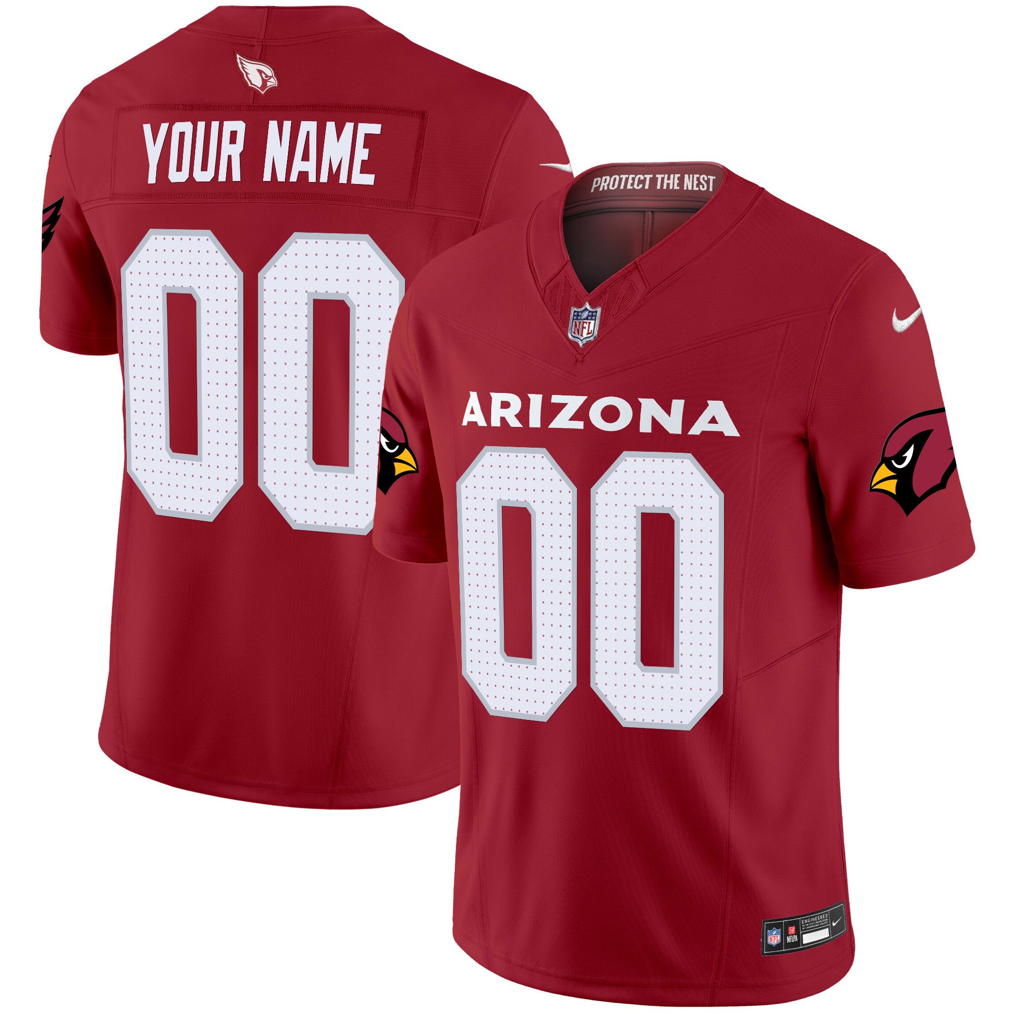 Arizona Cardinals 2024 Vapor Limited Custom Jersey - All Stitched - Youth, Red