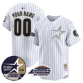 Astros 1999 Throwback 35th & Astrodome Patch Vapor Premier Limited Custom Jersey - All Stitched - Youth, Pinstripe