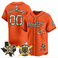 Astros Armed Forces Day Vapor Premier Limited Custom Jersey - All Stitched - Men, Orange