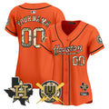Astros Armed Forces Day Vapor Premier Limited Custom Jersey - All Stitched - Women, Orange