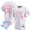 Astros Bubblegum Pink Vapor Premier Limited Custom Jersey - All Stitched - Men, Pinstripe