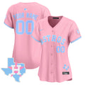 Astros Bubblegum Pink Vapor Premier Limited Custom Jersey - All Stitched - Women, Pink