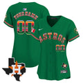 Astros Mexico Texas Patch Vapor Premier Limited Custom Jersey - All Stitched - Women, Green