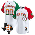 Astros Mexico Texas Patch Vapor Premier Limited Custom Jersey - All Stitched - Men, Alternate