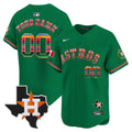 Astros Mexico Texas Patch Vapor Premier Limited Custom Jersey - All Stitched - Men, Green