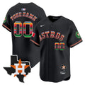 Astros Mexico Texas Patch Vapor Premier Limited Custom Jersey - All Stitched - Youth, Black