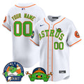 Astros Orbit Patch Vapor Premier Limited Custom Jersey V3 - All Stitched - Men, White