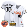 Atlanta Braves Atliens & Peach Vapor Premier Limited Custom Jersey - All Stitched - Women, White