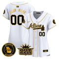 Atlanta Braves Atliens Vapor Premier Limited Custom Jersey - All Stitched - Women, White Gold