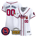 Atlanta Braves Atliens Vapor Premier Limited Custom Jersey - All Stitched - Women, White