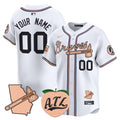 Atlanta Braves Peach Vapor Premier Limited Custom Jersey - All Stitched - Men, White