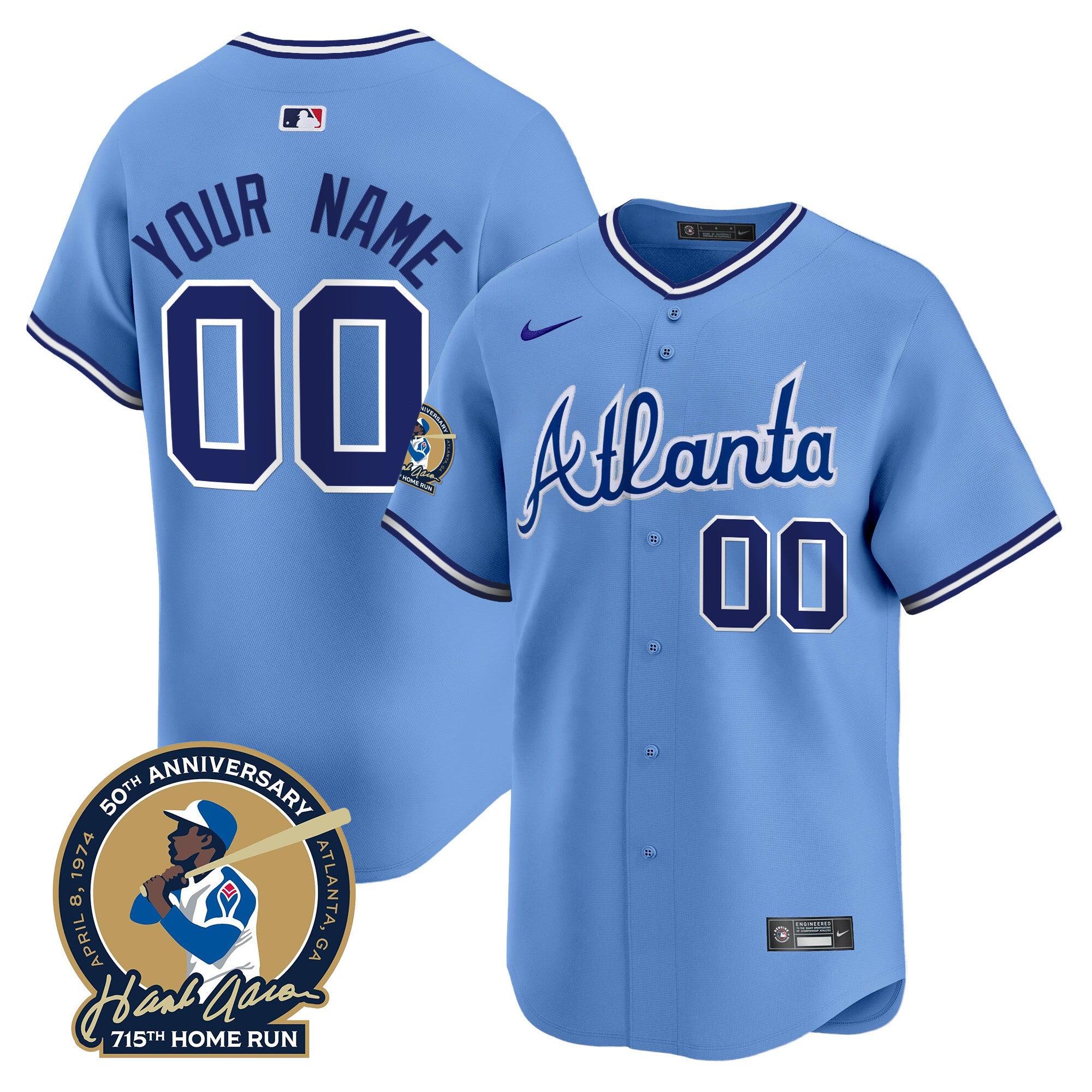 Atlanta Braves Throwback 1974 - 1982 Vapor Premier Limited Custom Jersey - All Stitched - Men, 1982