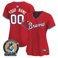 Atlanta Braves Throwback 1974 - 1982 Vapor Premier Limited Custom Jersey - All Stitched - Women, 1980