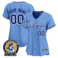 Atlanta Braves Throwback 1974 - 1982 Vapor Premier Limited Custom Jersey - All Stitched - Women, 1982
