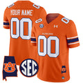 Auburn Tigers 2024 Alabama Patch Vapor Limited Custom Jersey - All Stitched - Men, Orange