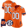 Auburn Tigers 2024 Alabama Patch Vapor Limited Custom Jersey - All Stitched - Women, Orange