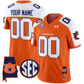 Auburn Tigers 2024 Alabama Patch Vapor Limited Custom Jersey - All Stitched - Men, Orange Alternate