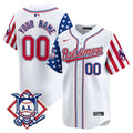 Baltimore Orioles 2024 Fourth of July Vapor Premier Limited Custom Jersey - All Stitched - Men, White Limited