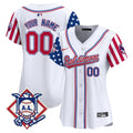 Baltimore Orioles 2024 Fourth of July Vapor Premier Limited Custom Jersey - All Stitched - Women, White Limited