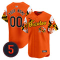 Baltimore Orioles Robinson Patch Vapor Premier Limited Custom Jersey V7 - All Stitched - Men, Orange