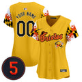 Baltimore Orioles Robinson Patch Vapor Premier Limited Custom Jersey V7 - All Stitched - Women, Gold