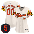 Baltimore Orioles Robinson Patch Vapor Premier Limited Custom Jersey V7 - All Stitched - Women, Cream