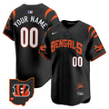 Bengals Vapor Premier Limited Custom Jersey - All Stitched - Men, Black