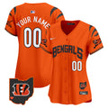 Bengals Vapor Premier Limited Custom Jersey - All Stitched - Women, Orange