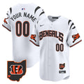 Bengals Vapor Premier Limited Custom Jersey - All Stitched - Men, White