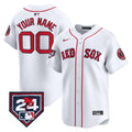 Boston Red Sox 2024 Spring Training Patch Vapor Premier Limited Custom Jersey - All Stitched - Men, White