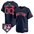Boston Red Sox 2024 Spring Training Patch Vapor Premier Limited Custom Jersey - All Stitched - Youth, Navy