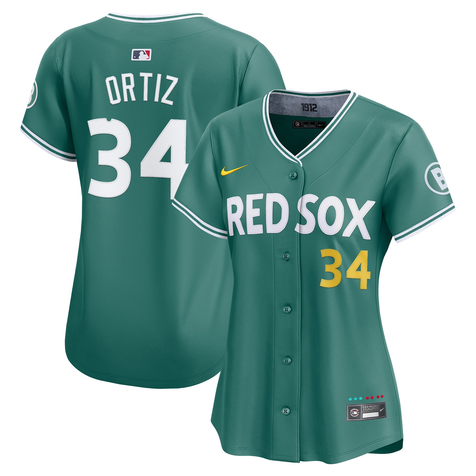 Boston Red Sox 2025 City Connect Vapor Premier Limited Jersey V2 - All Stitched - Women, David Ortiz