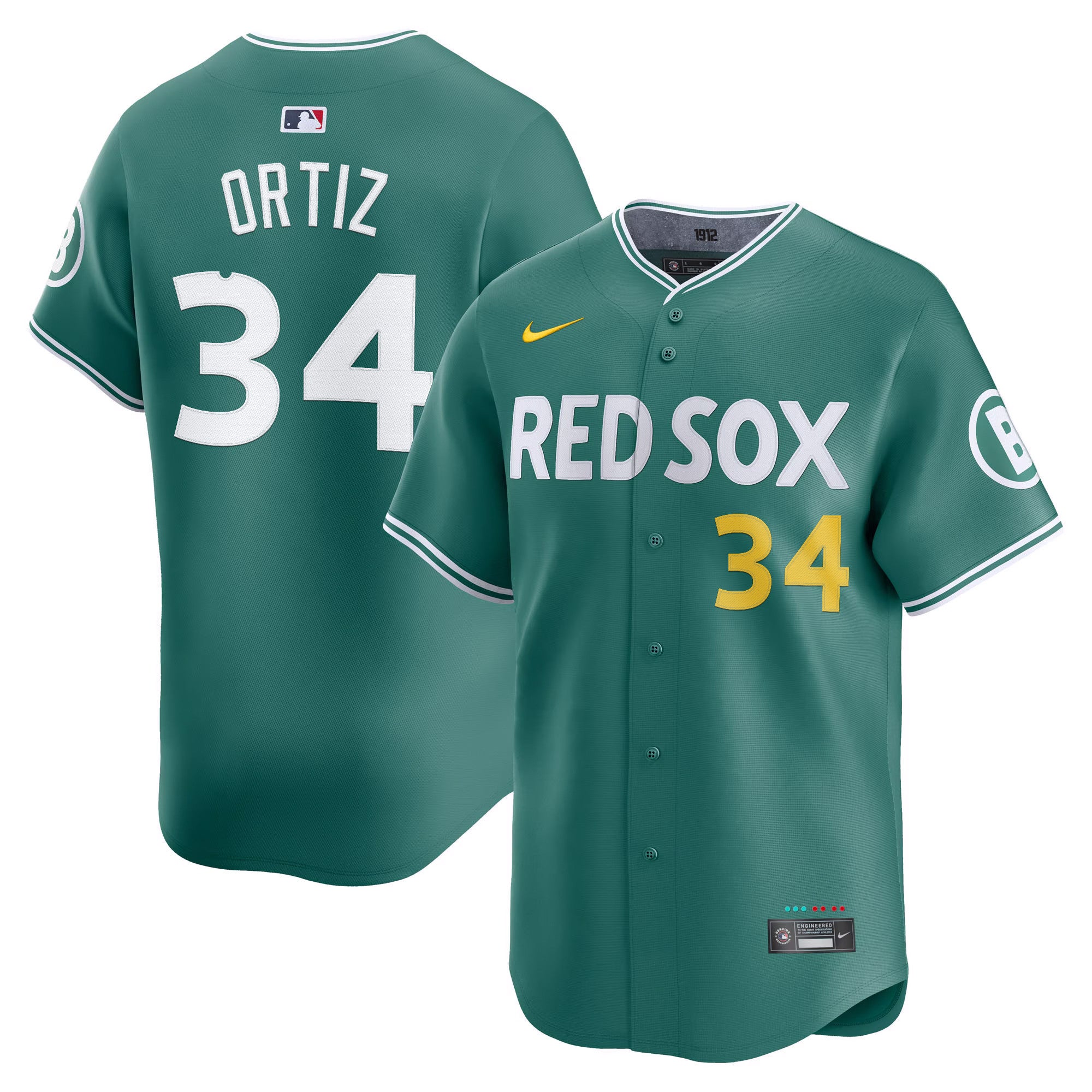 Boston Red Sox 2025 City Connect Vapor Premier Limited Jersey V2 - All Stitched - Men, David Ortiz