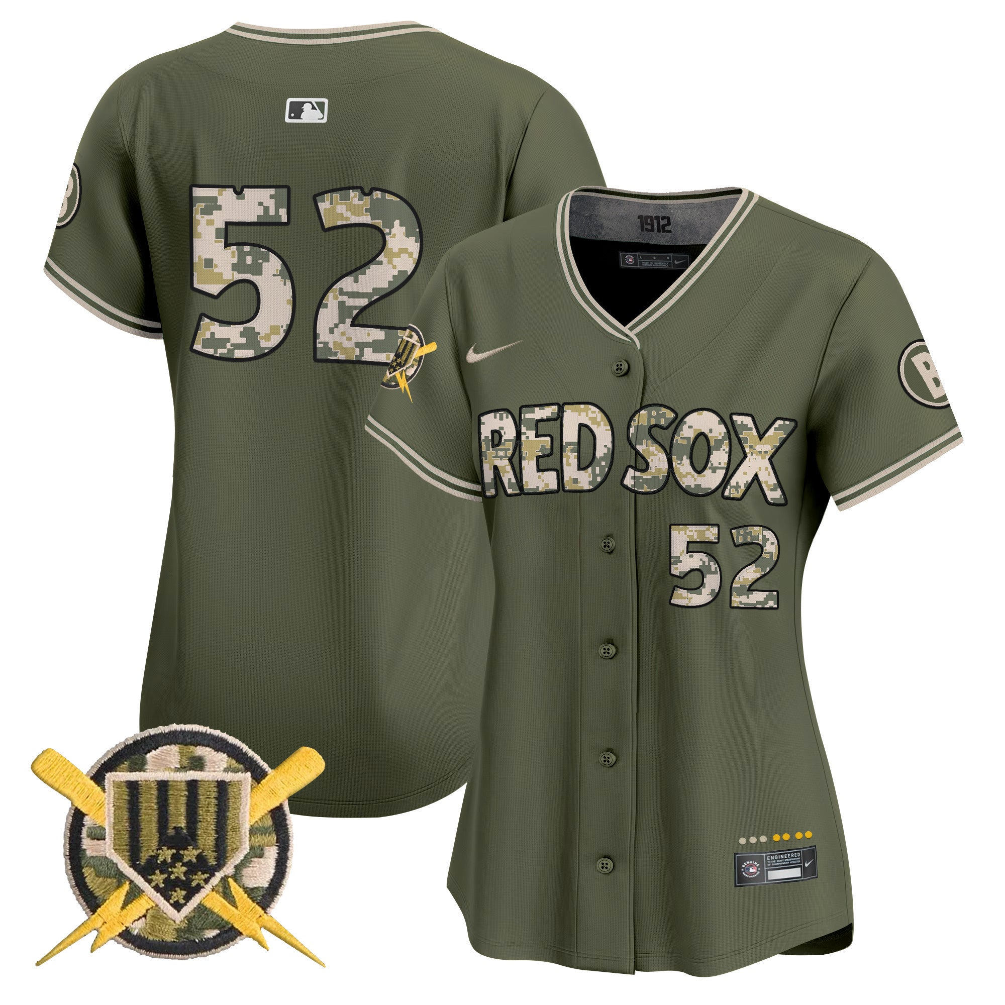 Boston Red Sox Armed Forces Day Vapor Premier Limited Jersey - All Stitched - Women, Wilyer Abreu