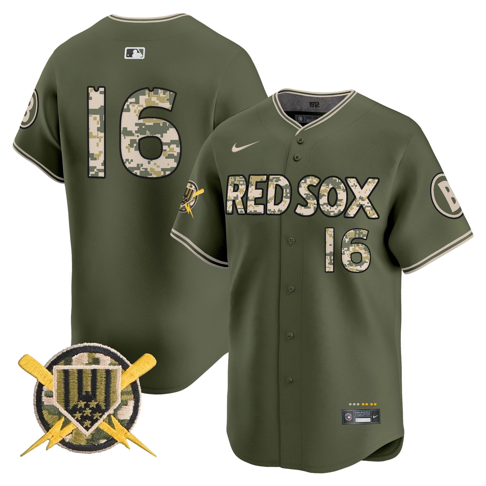 Boston Red Sox Armed Forces Day Vapor Premier Limited Jersey - All Stitched - Men, Jarren Duran