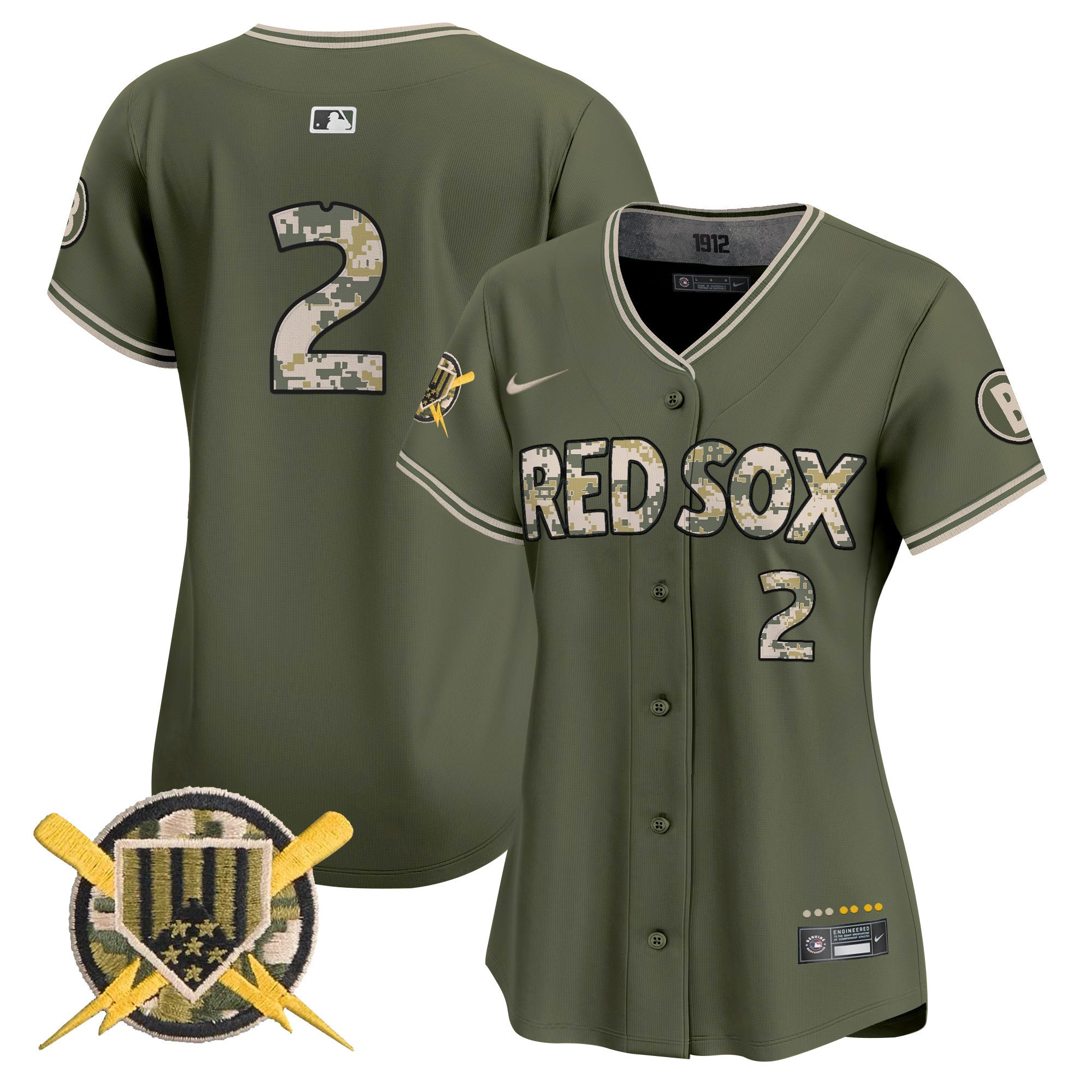 Boston Red Sox Armed Forces Day Vapor Premier Limited Jersey - All Stitched - Women, Alex Bregman