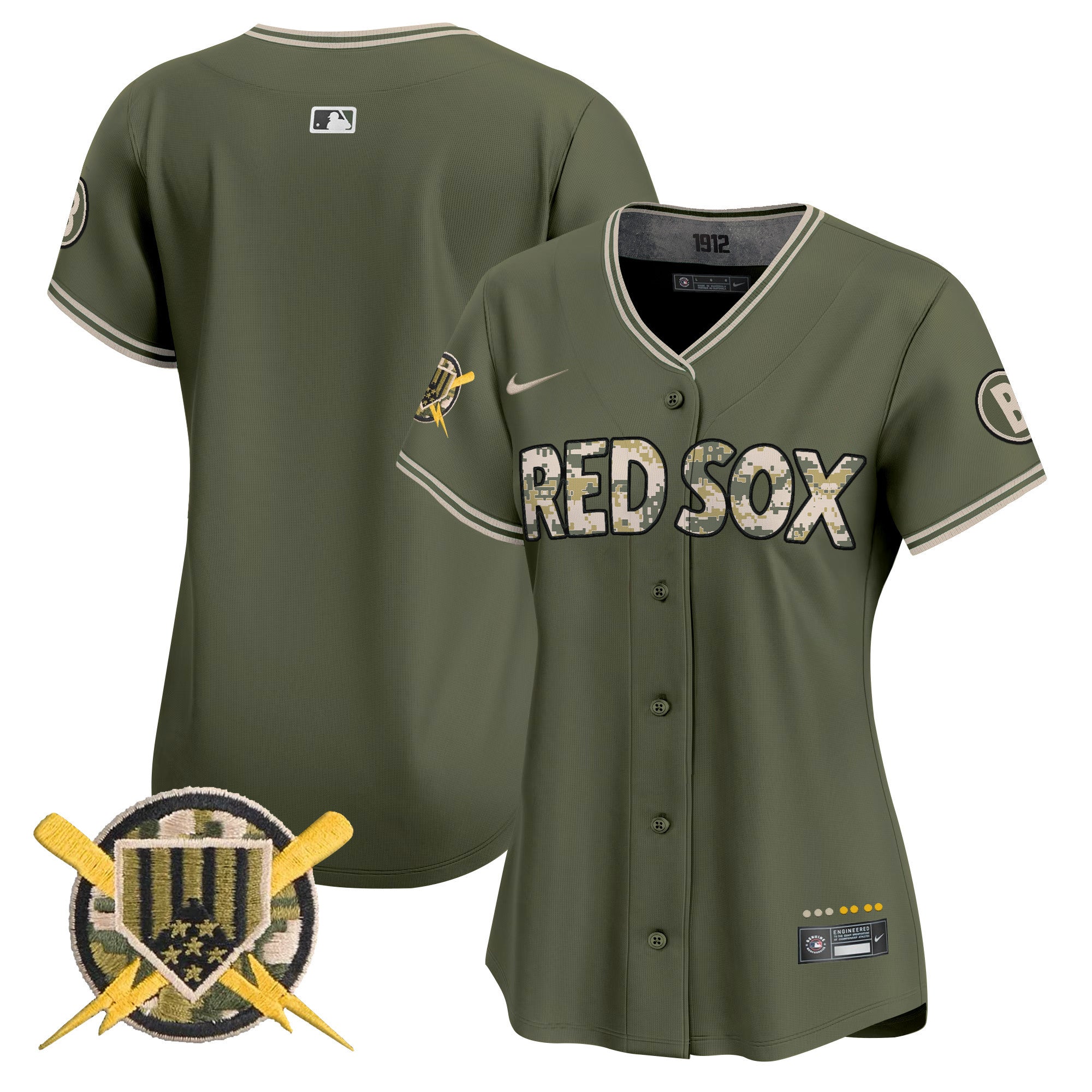 Boston Red Sox Armed Forces Day Vapor Premier Limited Jersey - All Stitched - Women, Team