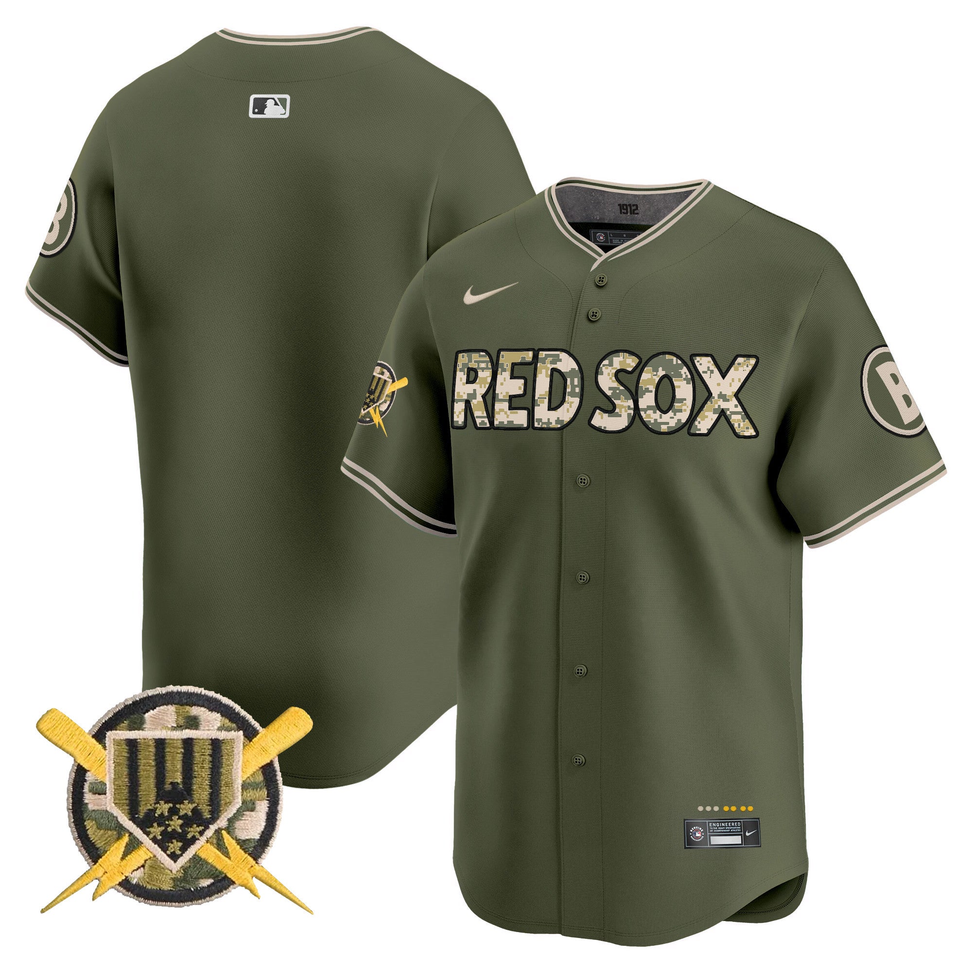 Boston Red Sox Armed Forces Day Vapor Premier Limited Jersey - All Stitched - Men, Team