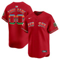 Boston Red Sox Mexico Vapor Premier Limited Custom Jersey - All Stitched - Men, Red