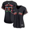 Boston Red Sox Mexico Vapor Premier Limited Custom Jersey - All Stitched - Women, Black