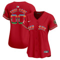 Boston Red Sox Mexico Vapor Premier Limited Custom Jersey - All Stitched - Women, Red