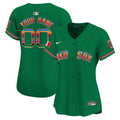 Boston Red Sox Mexico Vapor Premier Limited Custom Jersey - All Stitched - Women, Green