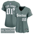 Boston Red Sox 'Retro Newspaper Edition' Vapor Premier Limited Custom Jersey - All Stitched - Women, Green Monster