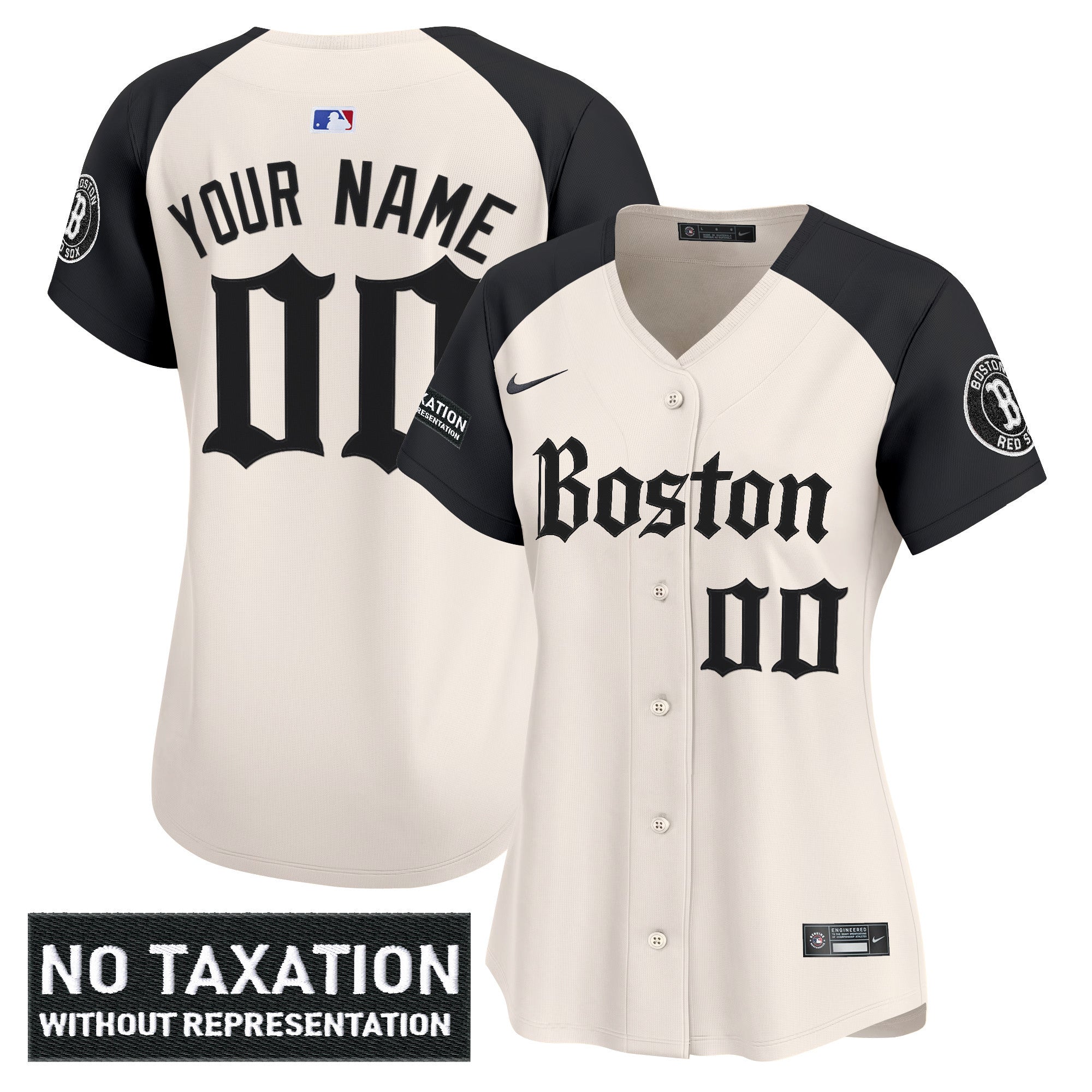 Boston Red Sox 'Retro Newspaper Edition' Vapor Premier Limited Custom Jersey - All Stitched - Women, Alternate