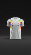 Pure White Jersey with Neon Accents