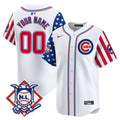 Chicago Cubs 2024 Fourth of July Vapor Premier Limited Custom Jersey V2 - All Stitched - Men, White