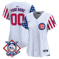 Chicago Cubs 2024 Fourth of July Vapor Premier Limited Custom Jersey V2 - All Stitched - Youth, Pinstripe